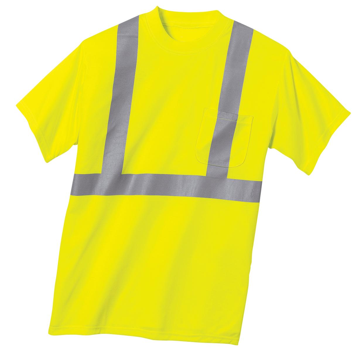 CornerStone - ANSI 107 Class 2 Safety T-Shirt - Safety Yellow/ Reflective