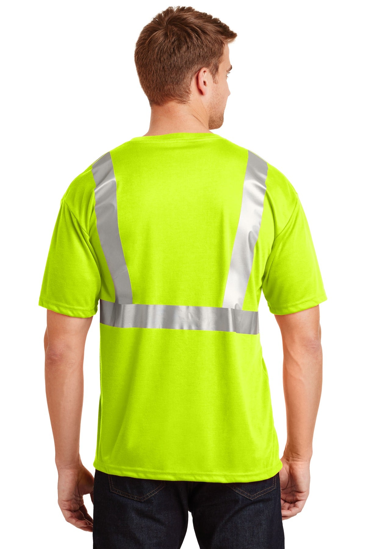 CornerStone - ANSI 107 Class 2 Safety T-Shirt - Safety Yellow/ Reflective