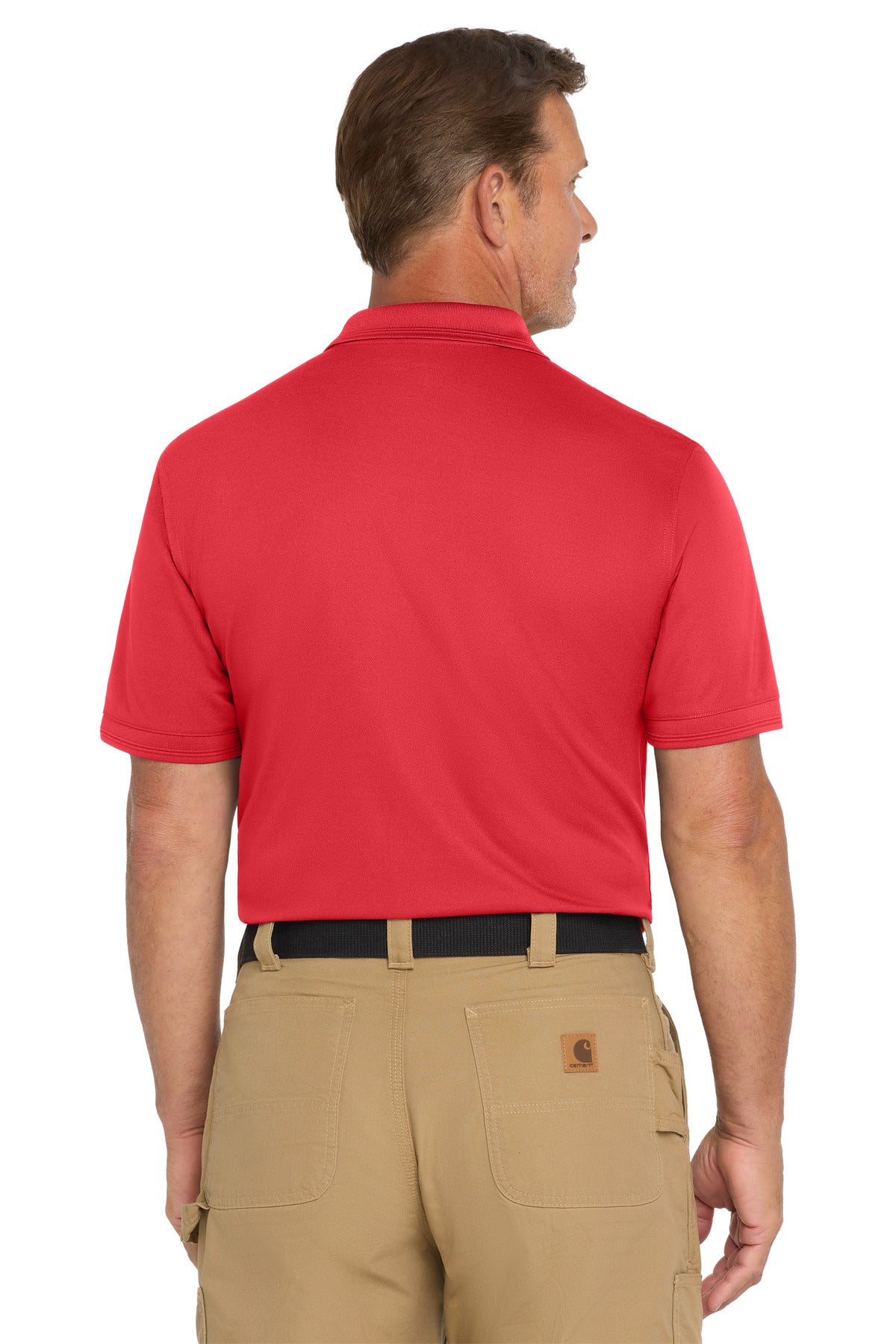 CornerStone  Industrial Snag-Proof Pique Pocket Polo - Red