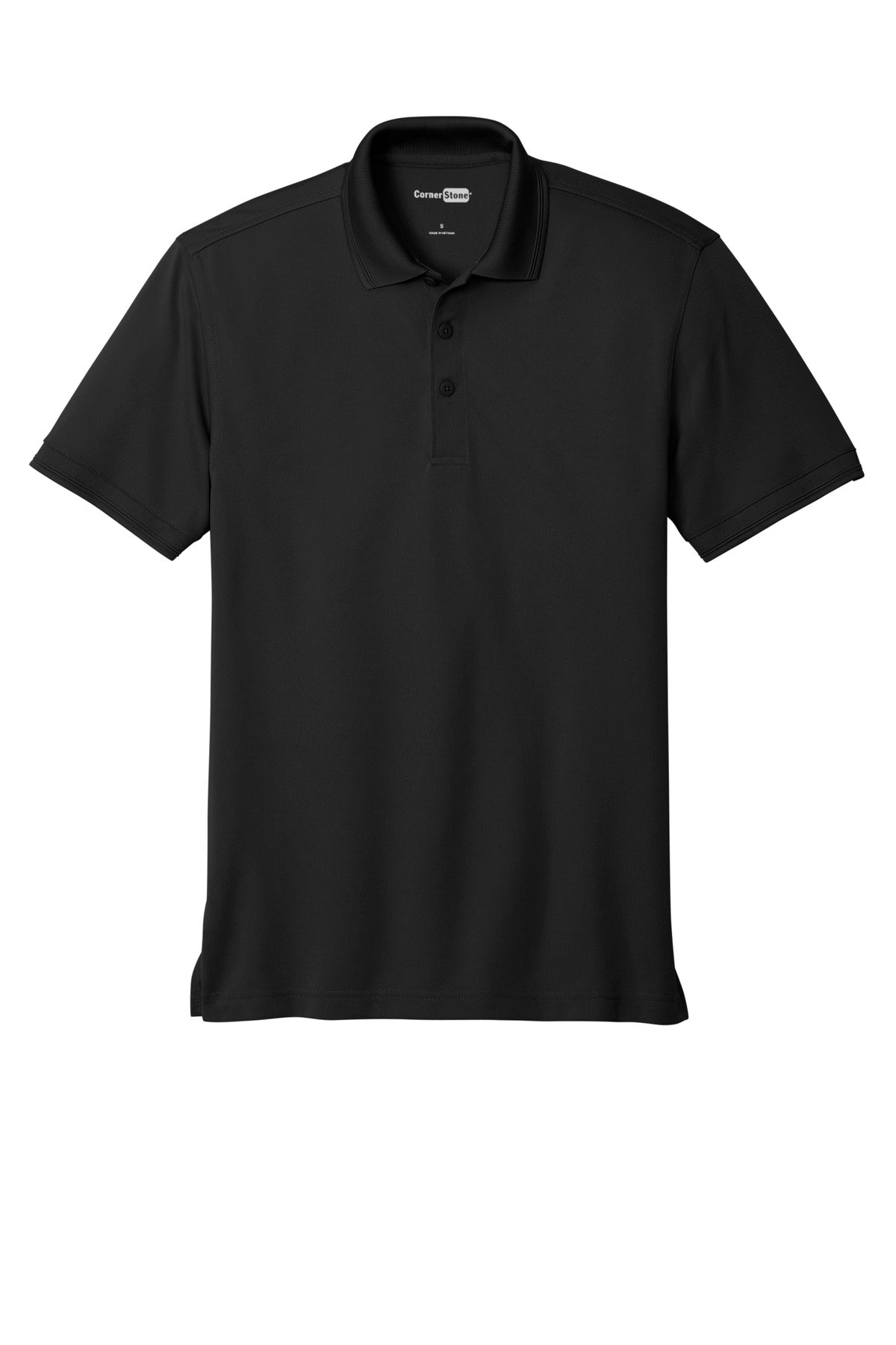 CornerStone  Industrial Snag-Proof Pique Polo - Black