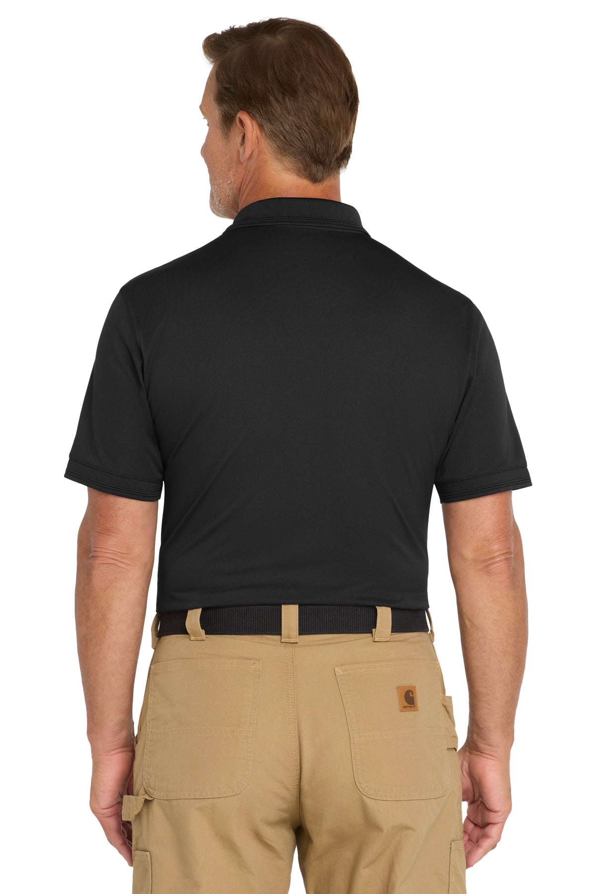 CornerStone  Industrial Snag-Proof Pique Polo - Black