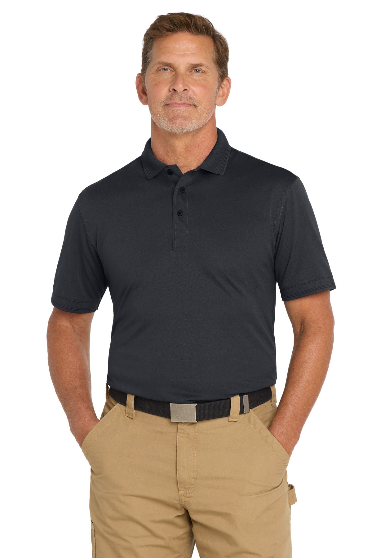 CornerStone  Industrial Snag-Proof Pique Polo - Navy Blue