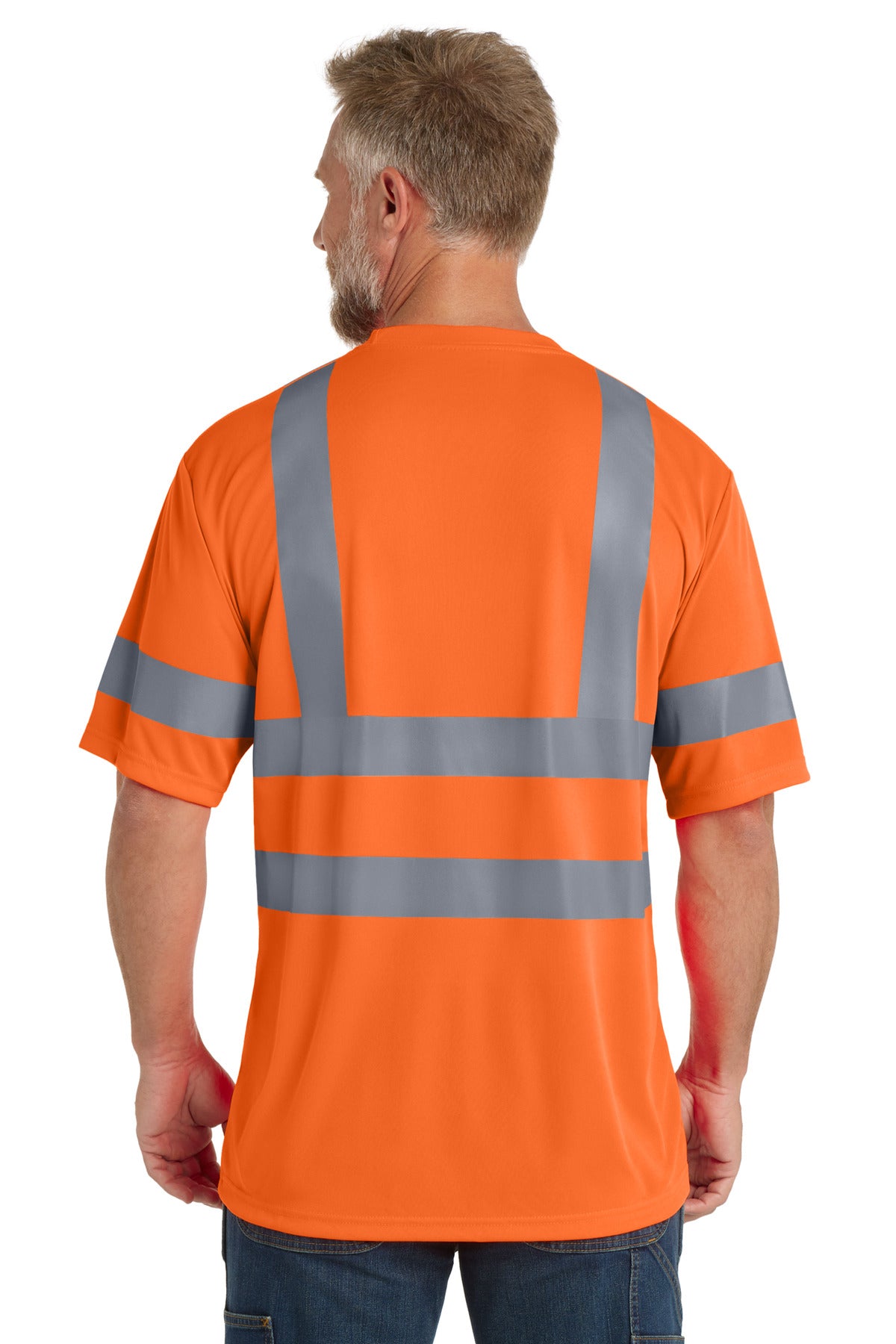CornerStone - ANSI 107 Class 3 Short Sleeve Snag-Resistant Reflective T-Shirt - Safety Orange