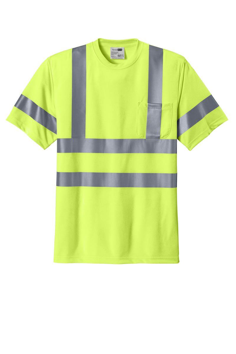 CornerStone - ANSI 107 Class 3 Short Sleeve Snag-Resistant Reflective T-Shirt - Safety Yellow