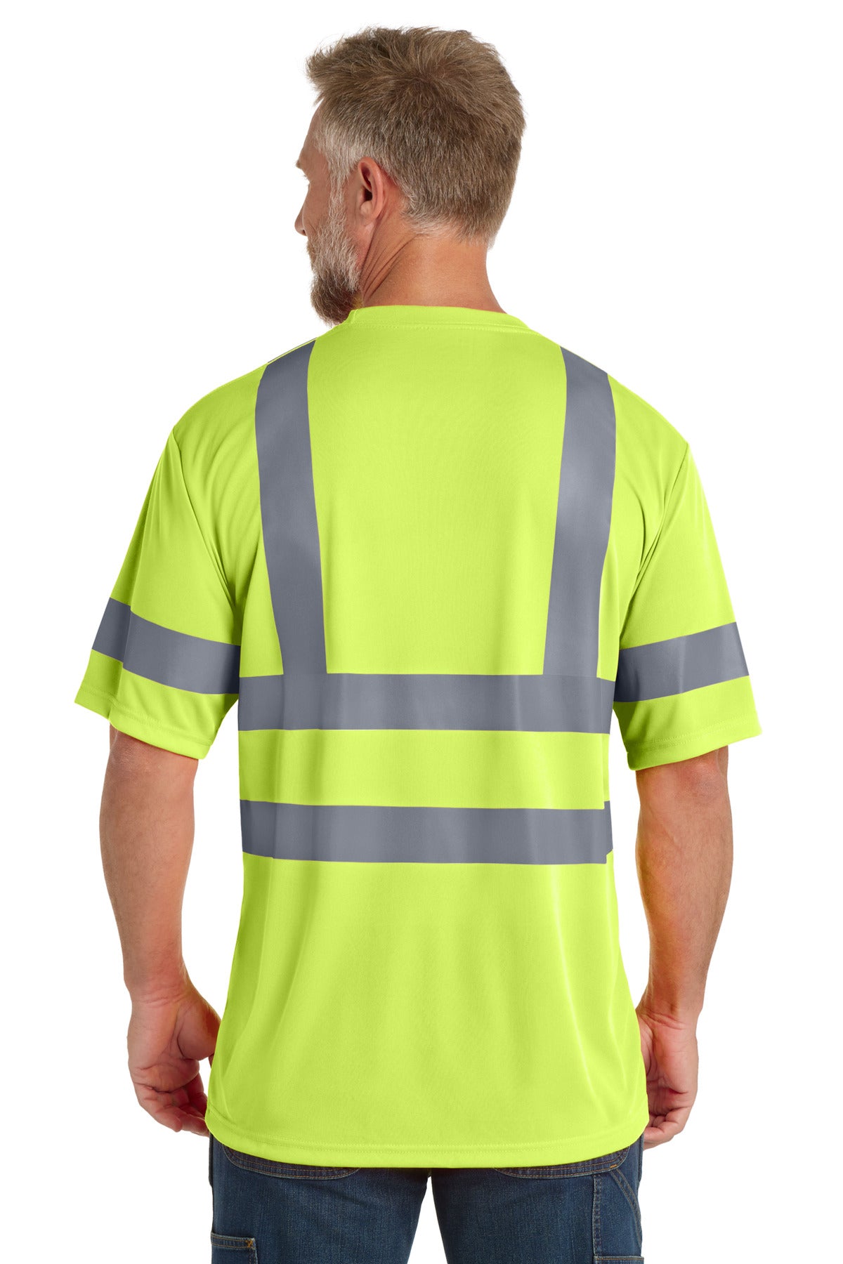 CornerStone - ANSI 107 Class 3 Short Sleeve Snag-Resistant Reflective T-Shirt - Safety Yellow