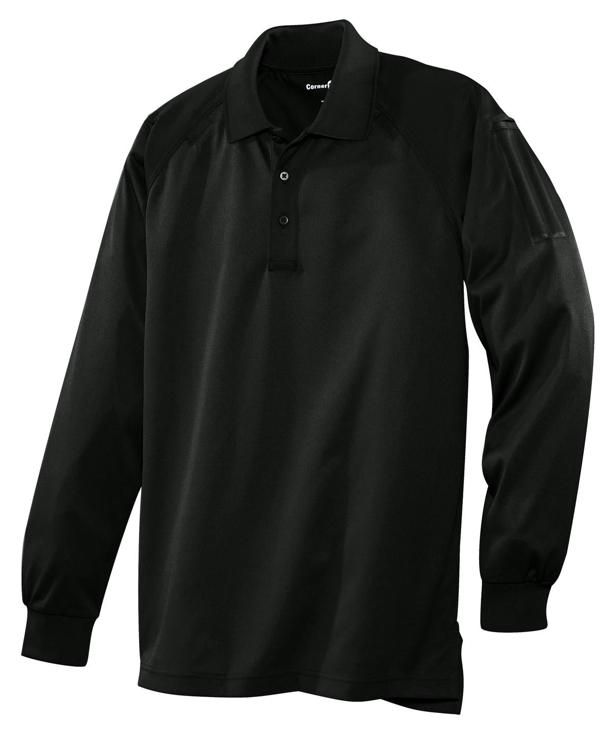 CornerStone - Select Long Sleeve Snag-Proof Tactical Polo - Black