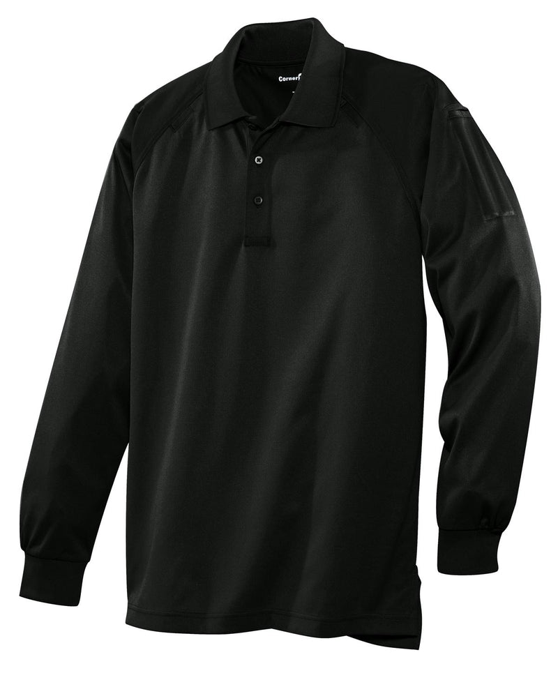 CornerStone - Select Long Sleeve Snag-Proof Tactical Polo - Black