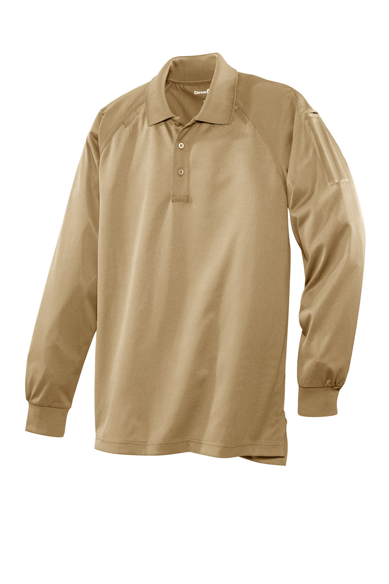 CornerStone - Select Long Sleeve Snag-Proof Tactical Polo - Tan
