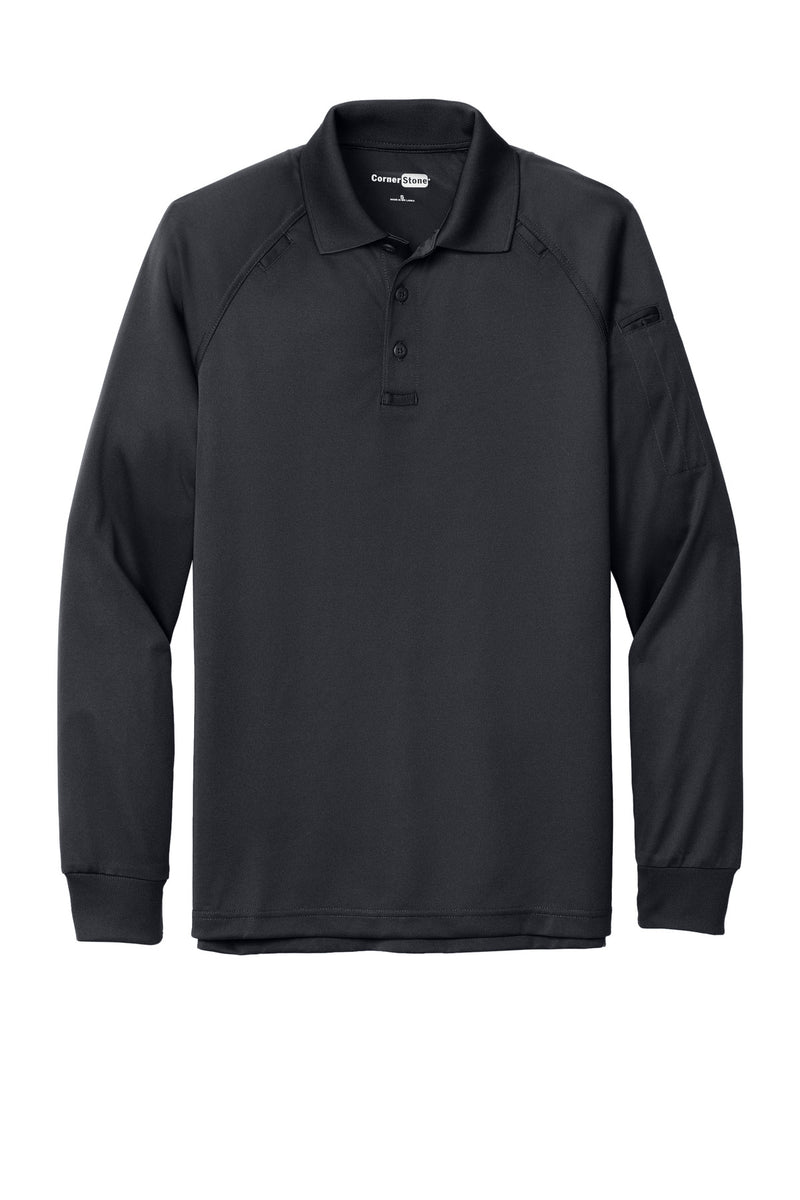 CornerStone - Select Long Sleeve Snag-Proof Tactical Polo - Charcoal