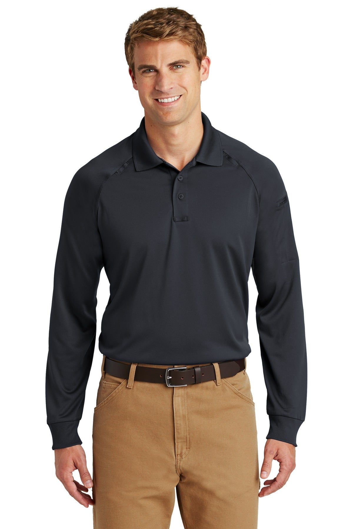 CornerStone - Select Long Sleeve Snag-Proof Tactical Polo - Charcoal