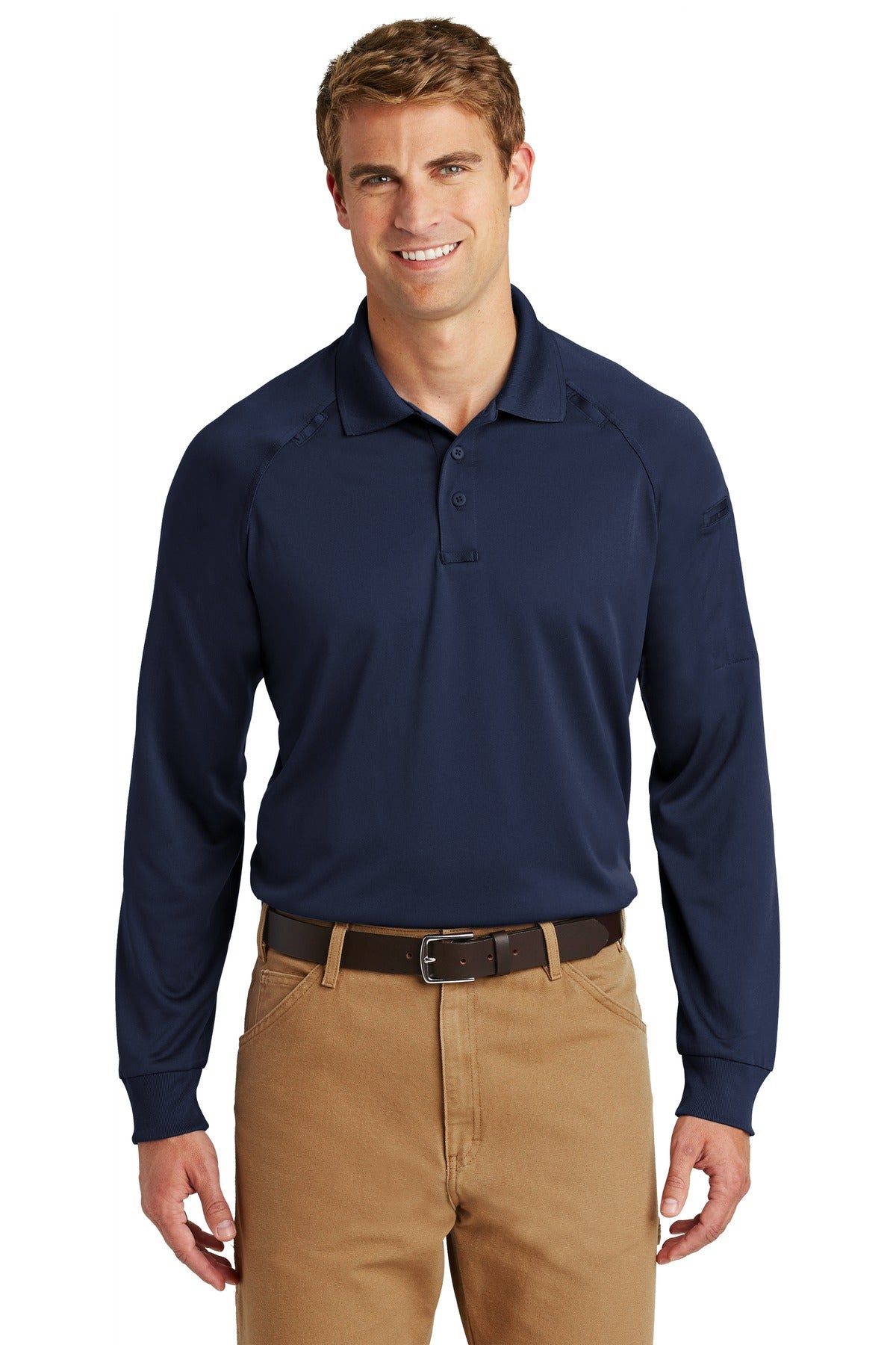 CornerStone - Select Long Sleeve Snag-Proof Tactical Polo - Dark Navy