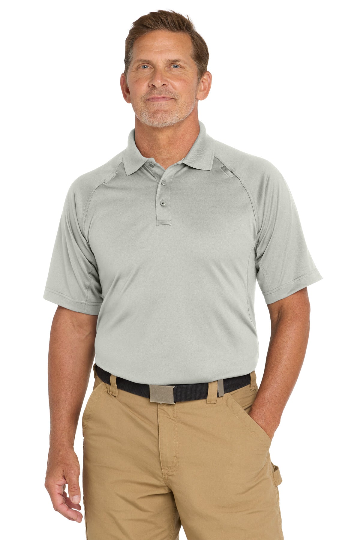 CornerStone - Select Snag-Proof Tactical Polo - Light Grey