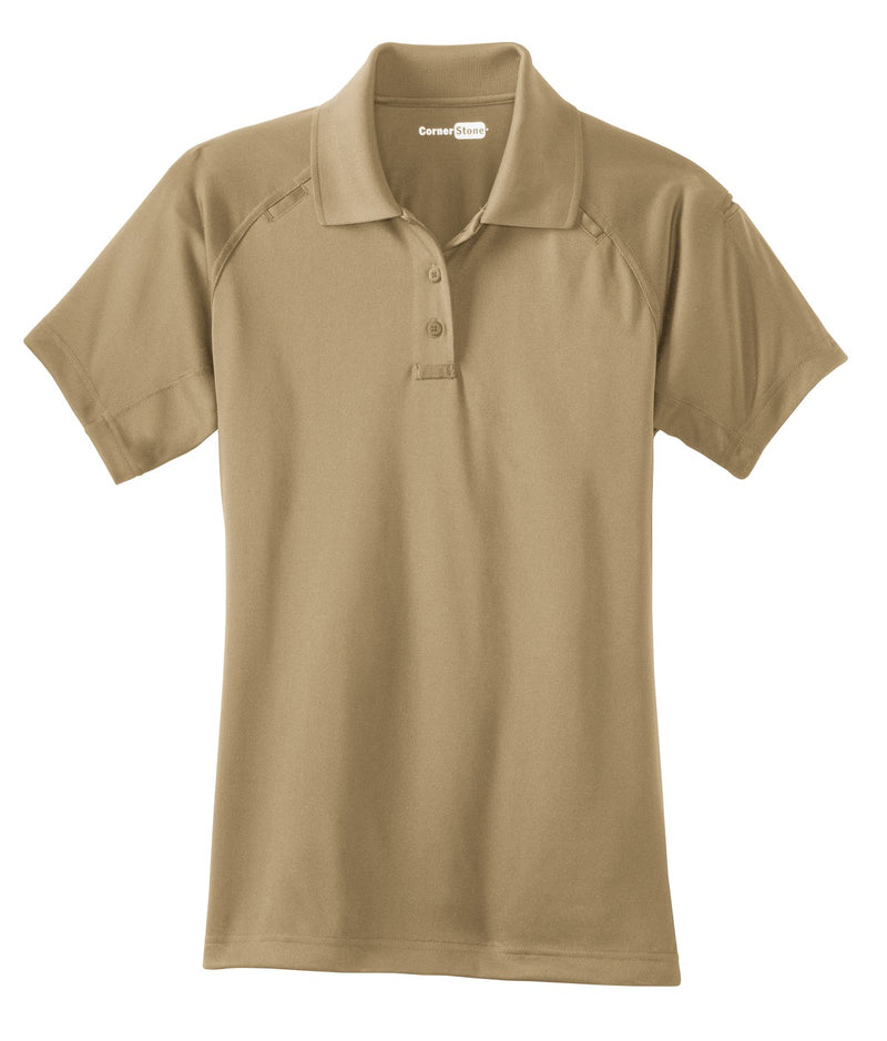 CornerStone Women's Select Snag-Proof Tactical Polo - Tan
