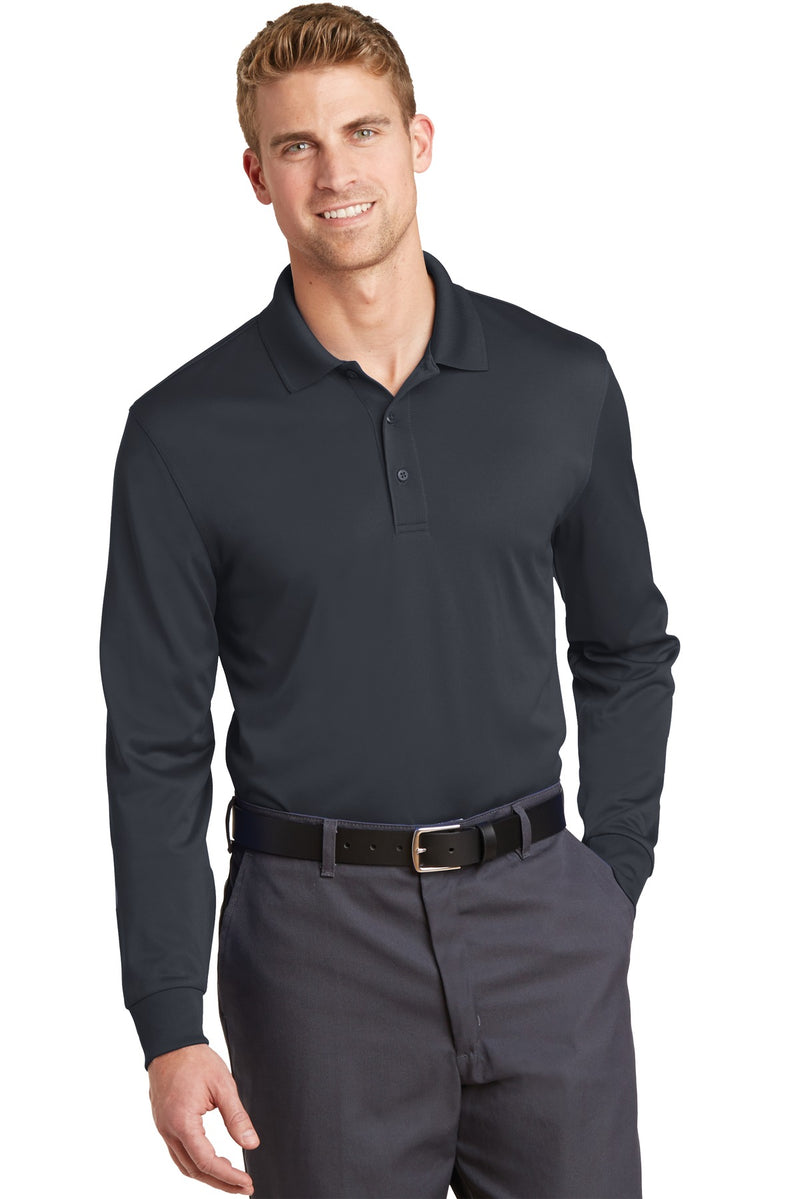 CornerStone Select Snag-Proof Long Sleeve Polo - Charcoal