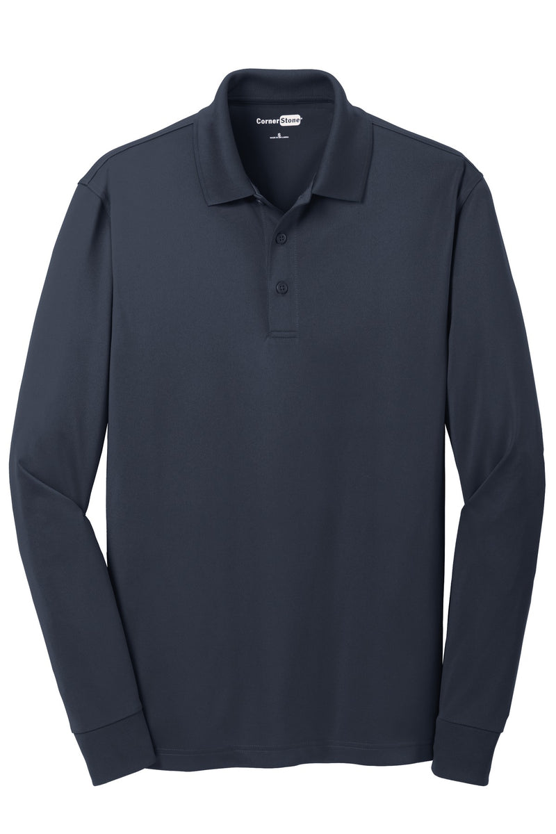 CornerStone Select Snag-Proof Long Sleeve Polo - Dark Navy