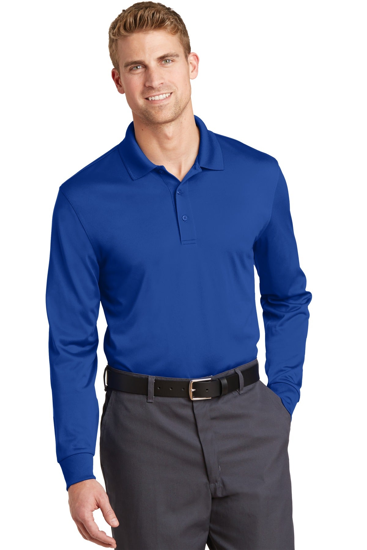 CornerStone Select Snag-Proof Long Sleeve Polo - Royal
