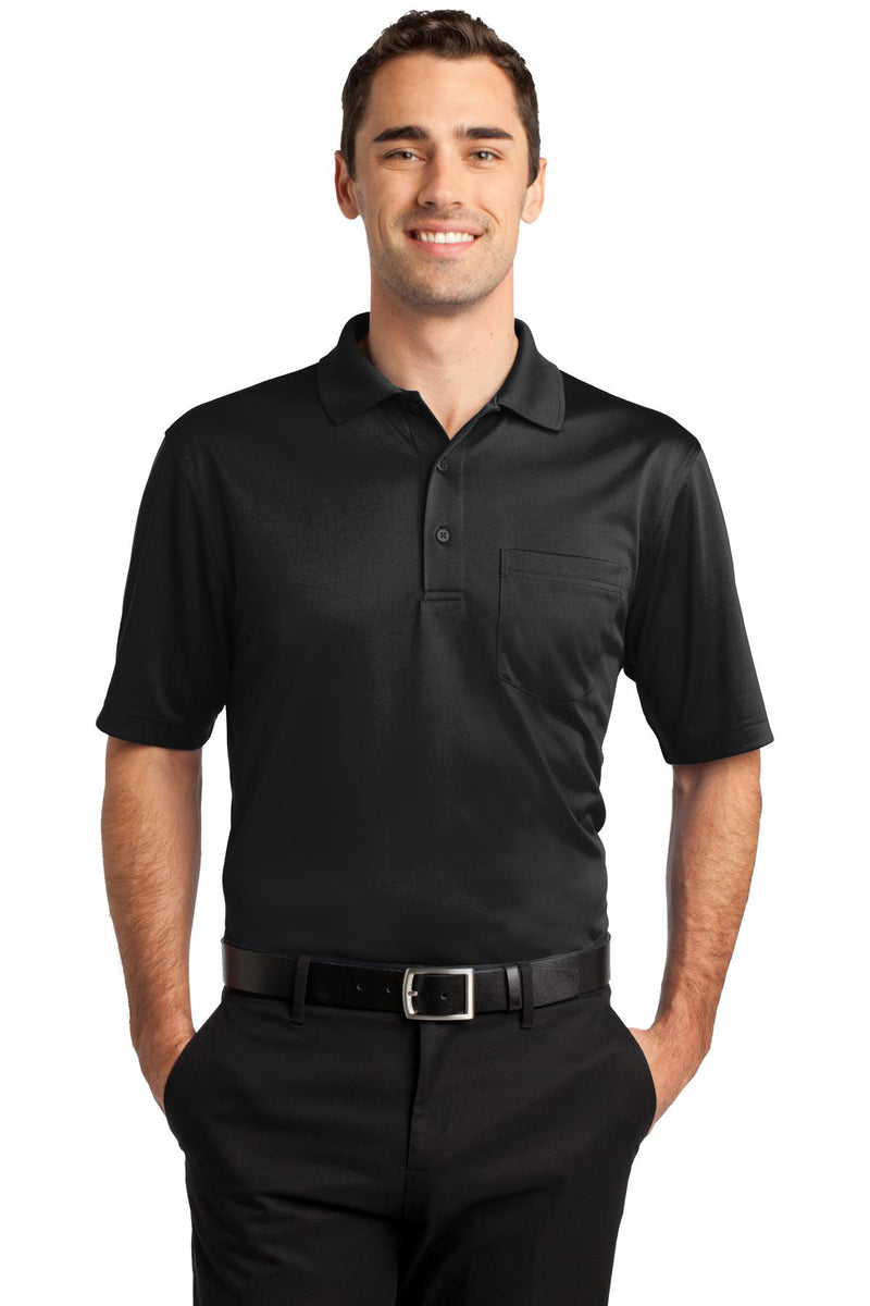 CornerStone Select Snag-Proof Pocket Polo - Black