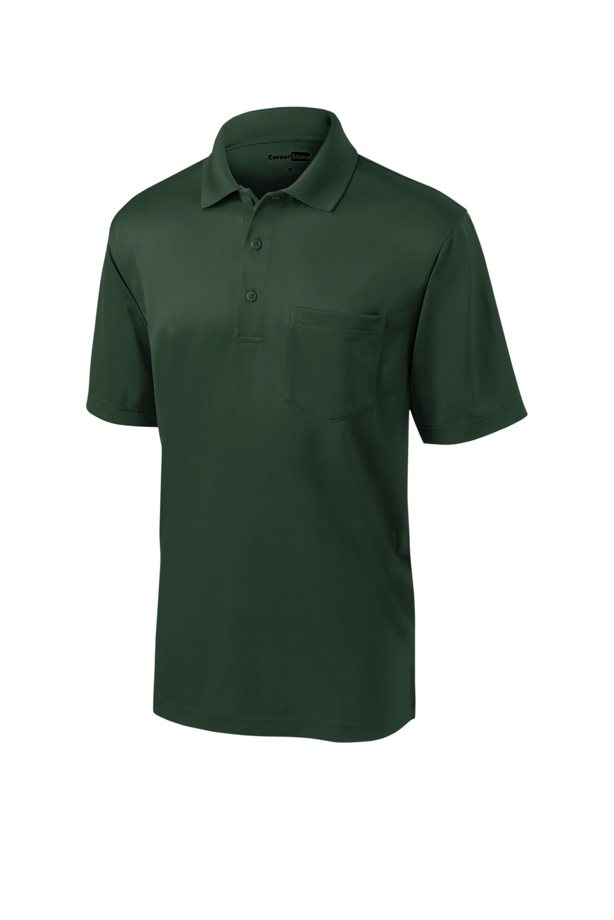 CornerStone Select Snag-Proof Pocket Polo - Dark Green