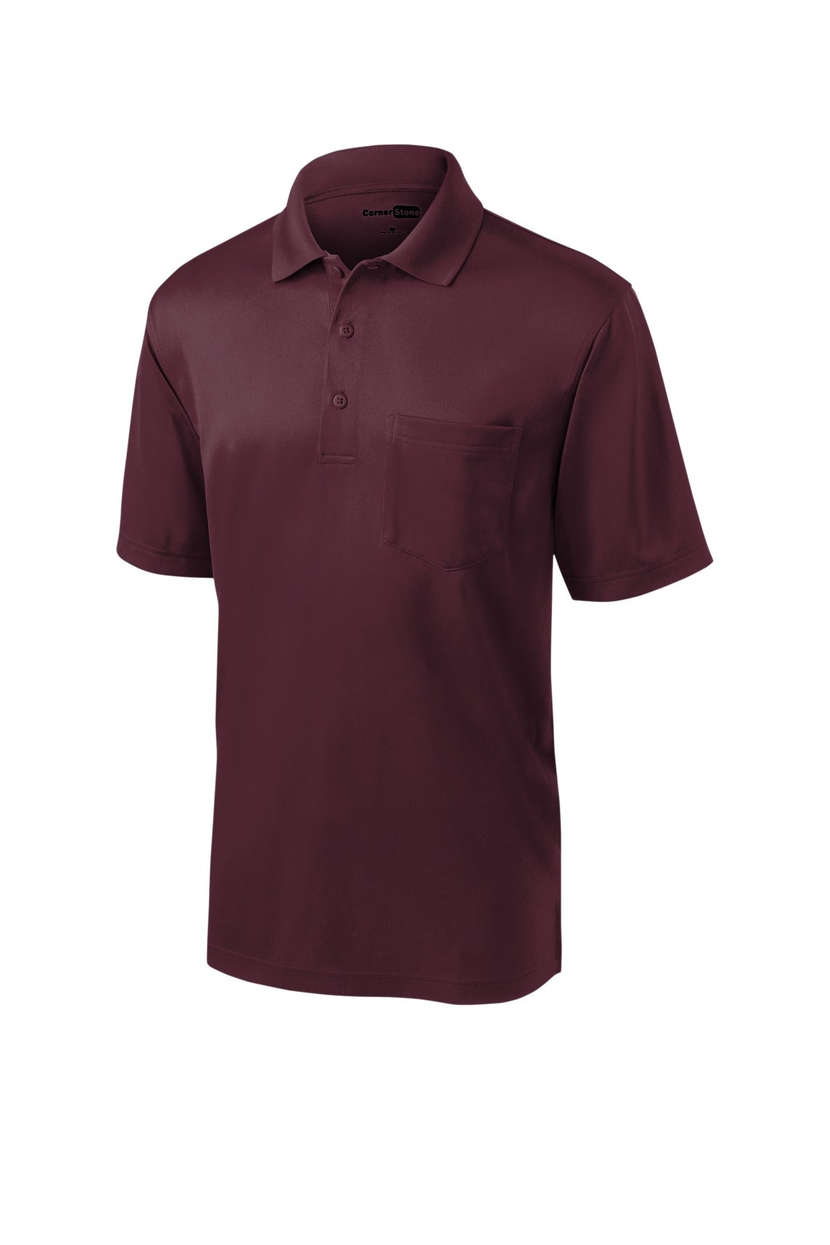 CornerStone Select Snag-Proof Pocket Polo - Maroon