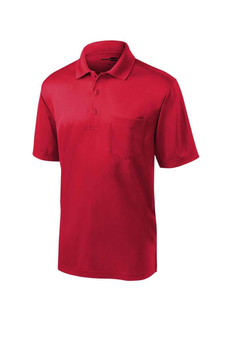 CornerStone Select Snag-Proof Pocket Polo - Red