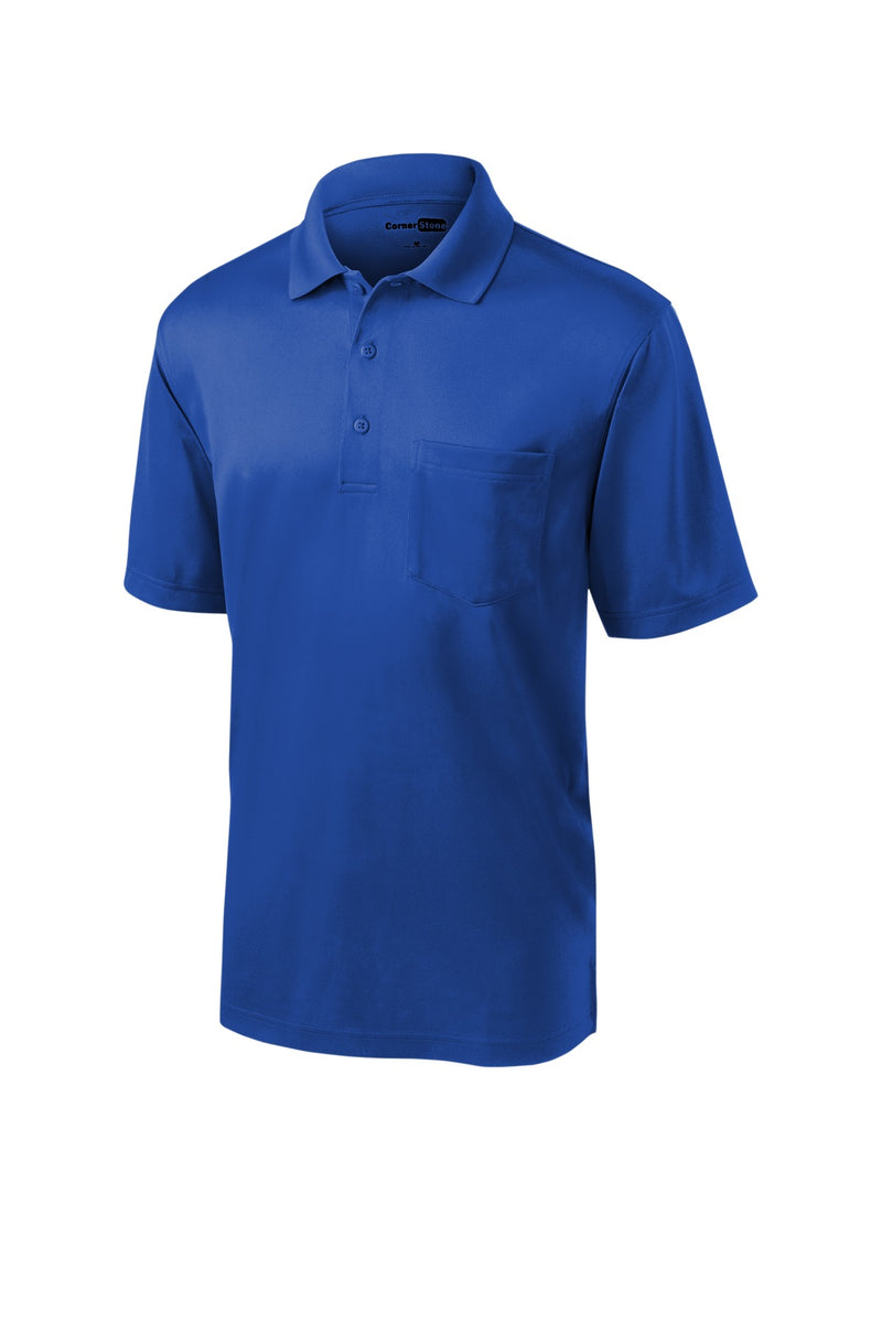 CornerStone Select Snag-Proof Pocket Polo - Royal