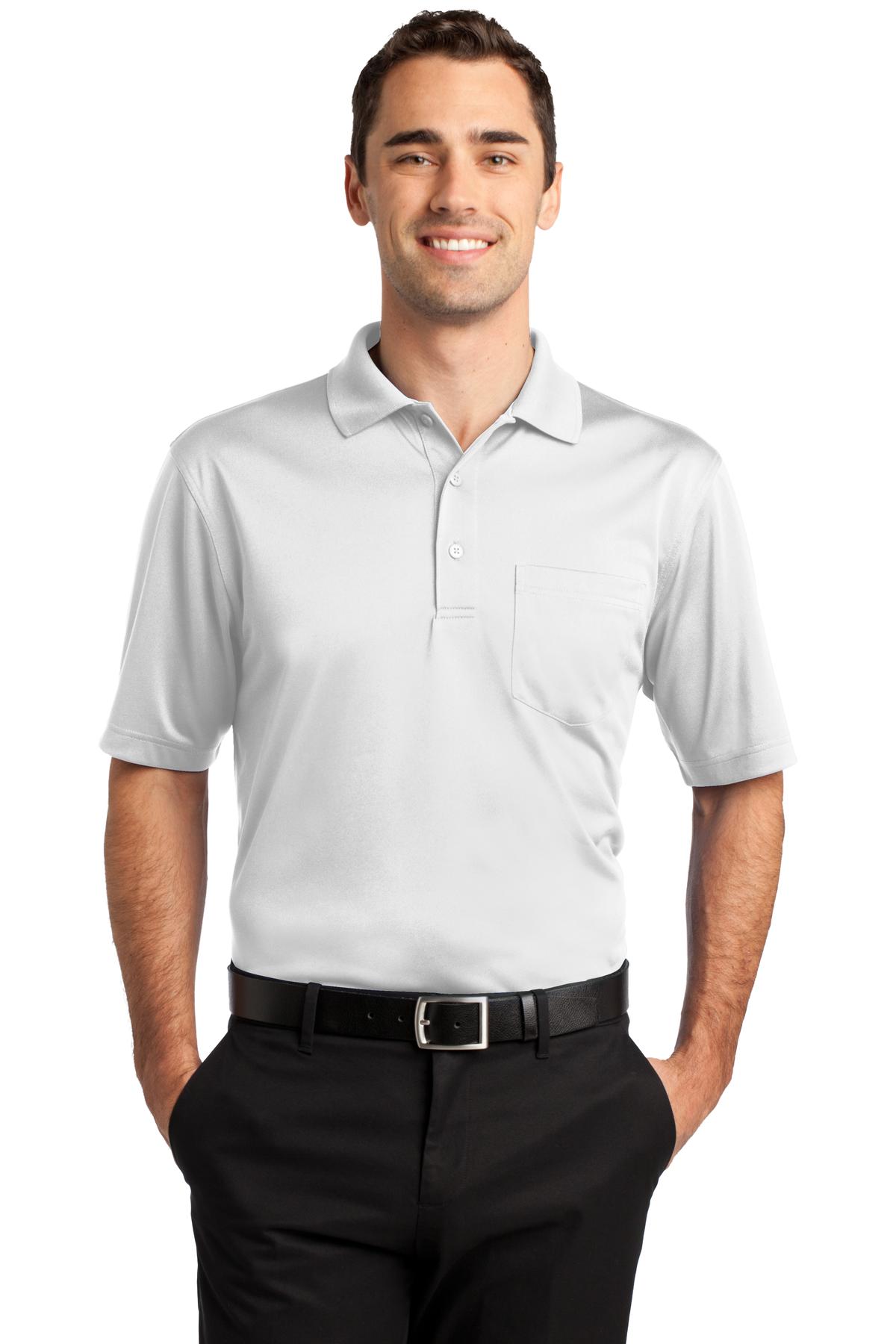 CornerStone Select Snag-Proof Pocket Polo - White