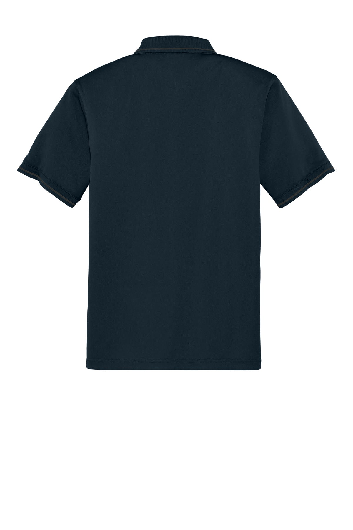 CornerStone Select Snag-Proof Tipped Pocket Polo - Dark Navy/ Smoke Grey