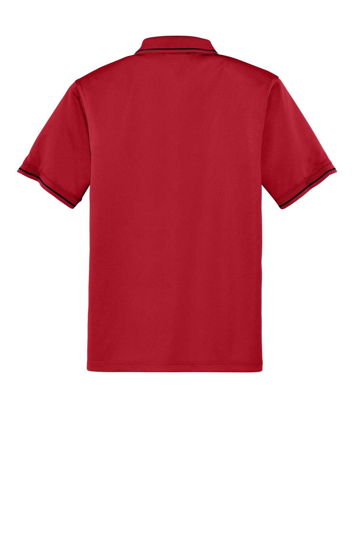 CornerStone Select Snag-Proof Tipped Pocket Polo - Red/ Black