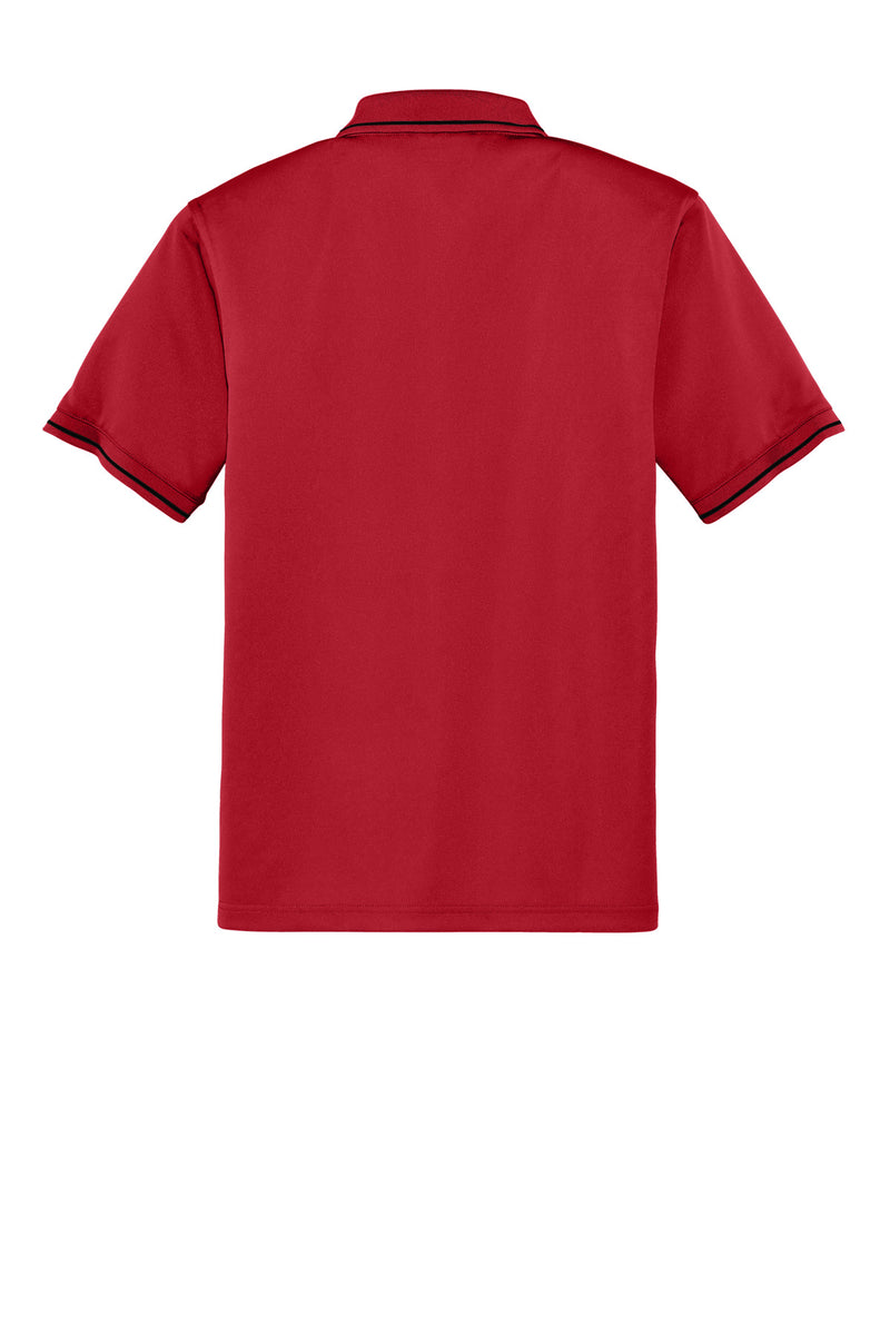 CornerStone Select Snag-Proof Tipped Pocket Polo - Red/ Black