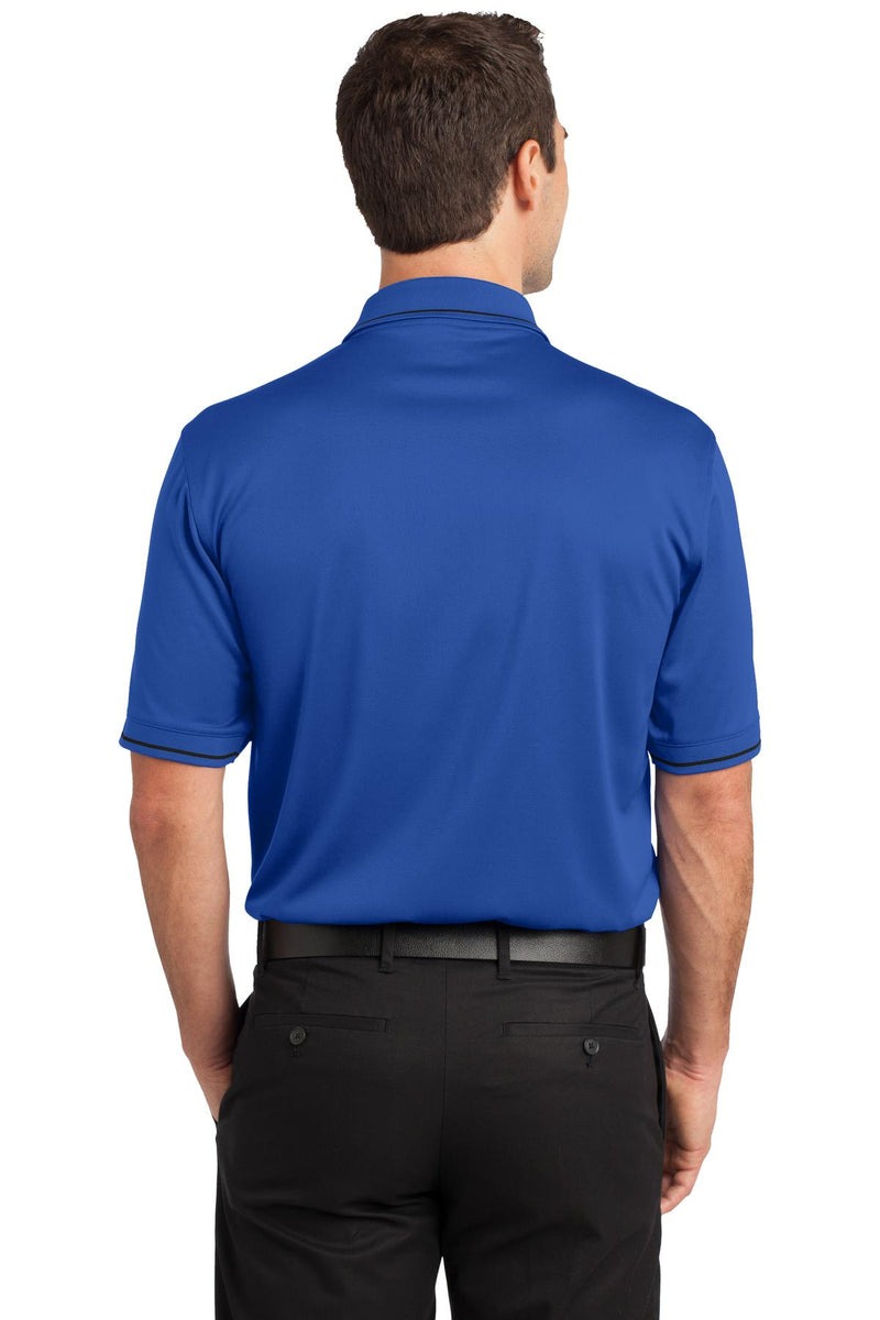 CornerStone Select Snag-Proof Tipped Pocket Polo - Royal/ Black