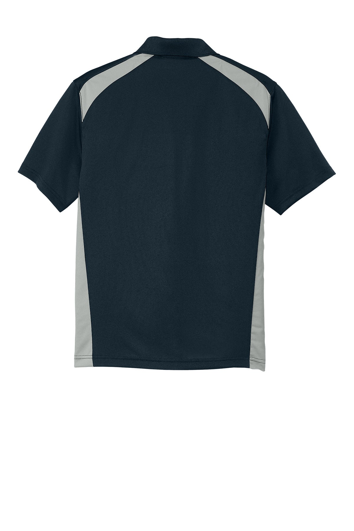 CornerStone Select Snag-Proof Two Way Colorblock Pocket Polo - Dark Navy/ Light Grey