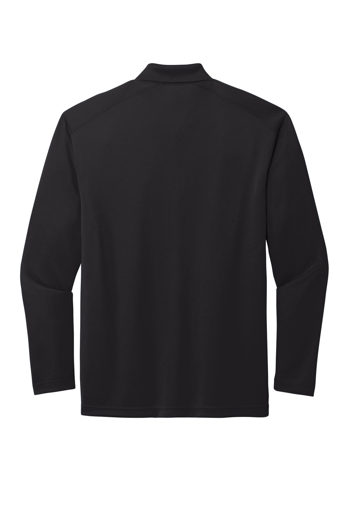 CornerStone Select Lightweight Snag-Proof Long Sleeve Polo - Black