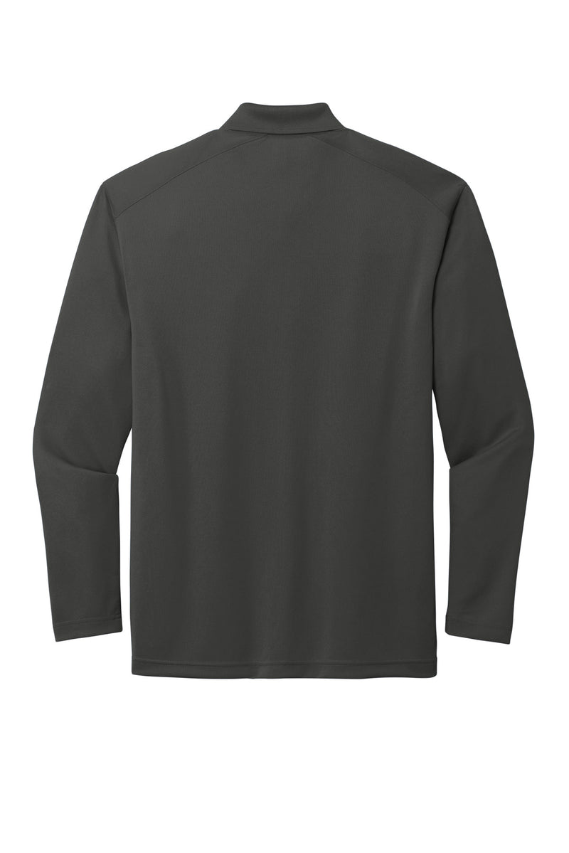 CornerStone Select Lightweight Snag-Proof Long Sleeve Polo - Charcoal