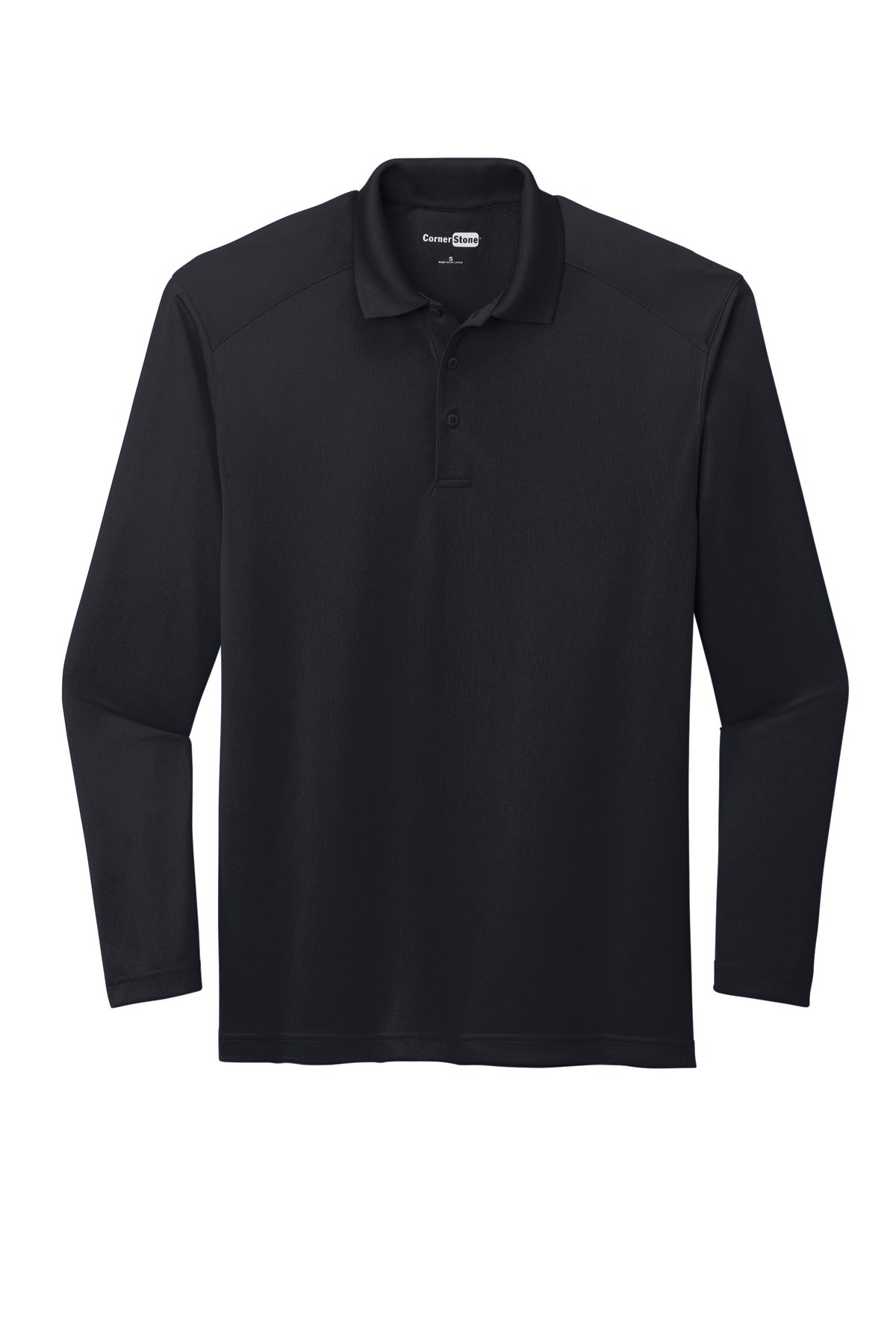 CornerStone Select Lightweight Snag-Proof Long Sleeve Polo - Dark Navy