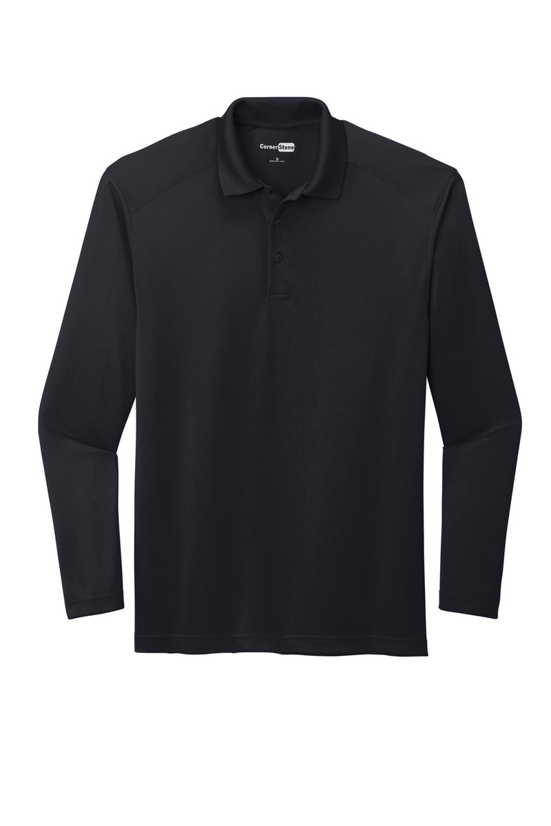 CornerStone Select Lightweight Snag-Proof Long Sleeve Polo - Dark Navy