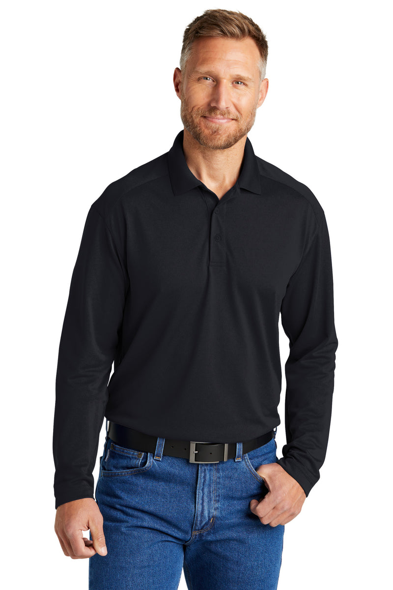 CornerStone Select Lightweight Snag-Proof Long Sleeve Polo - Dark Navy