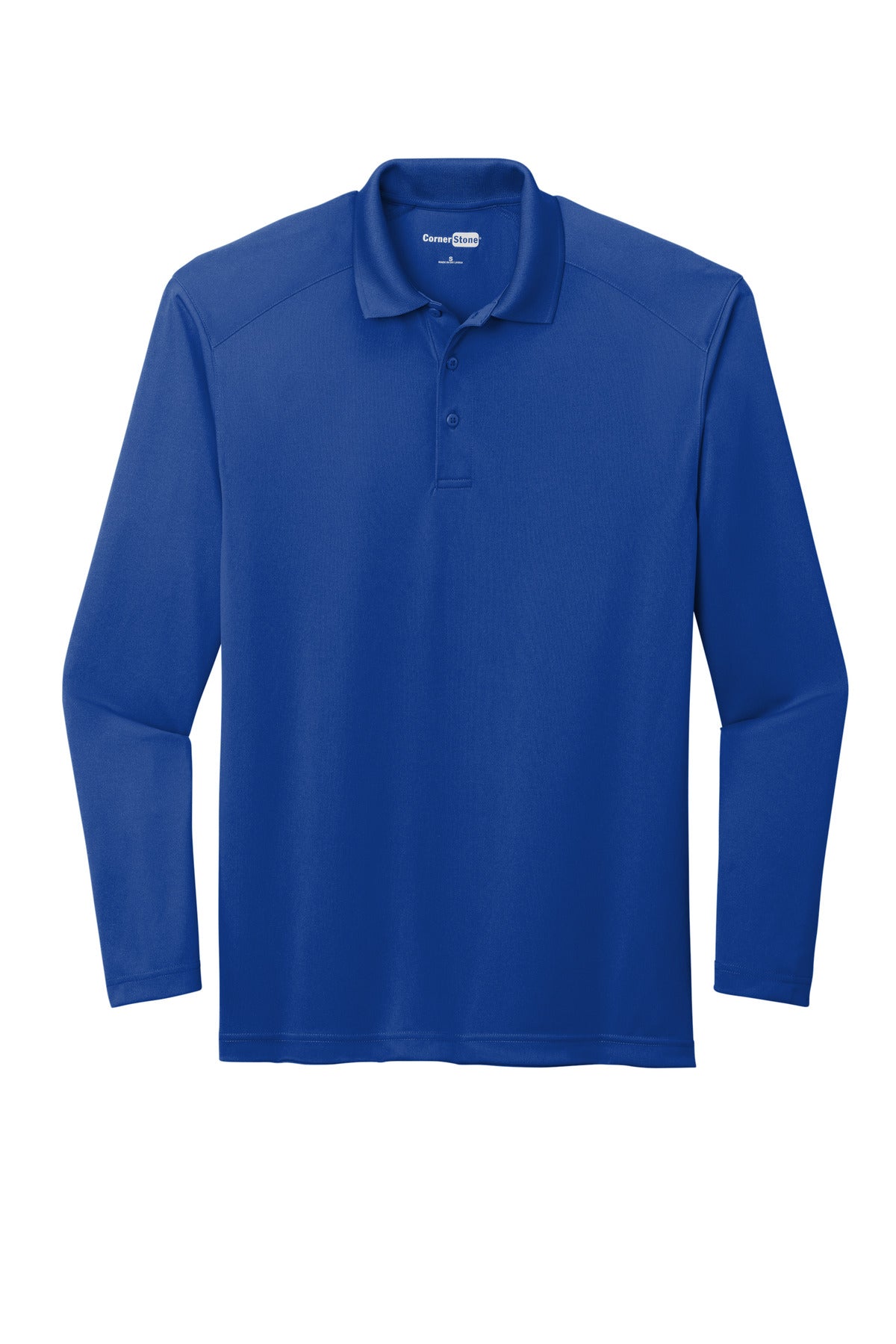 CornerStone Select Lightweight Snag-Proof Long Sleeve Polo - Royal