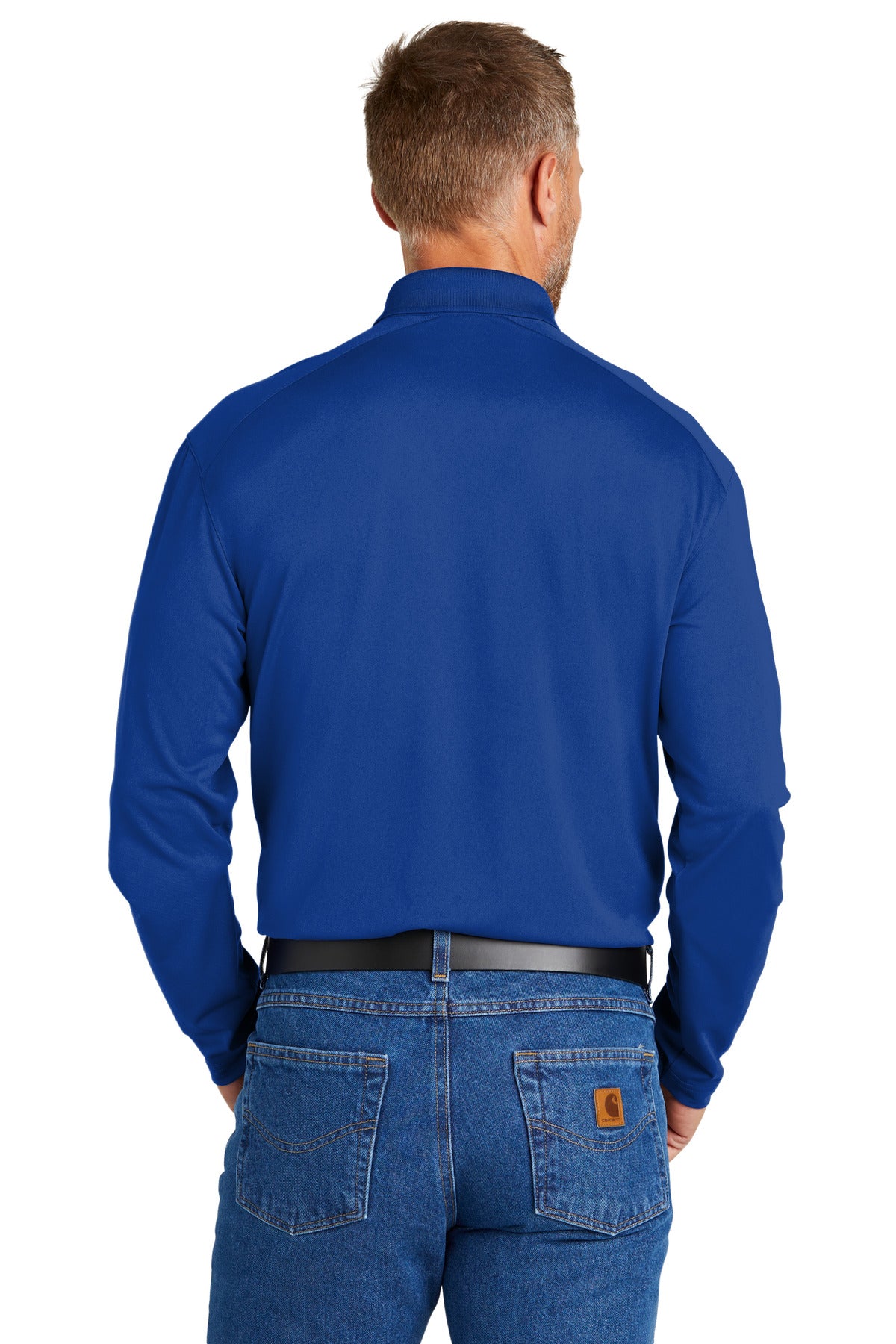 CornerStone Select Lightweight Snag-Proof Long Sleeve Polo - Royal