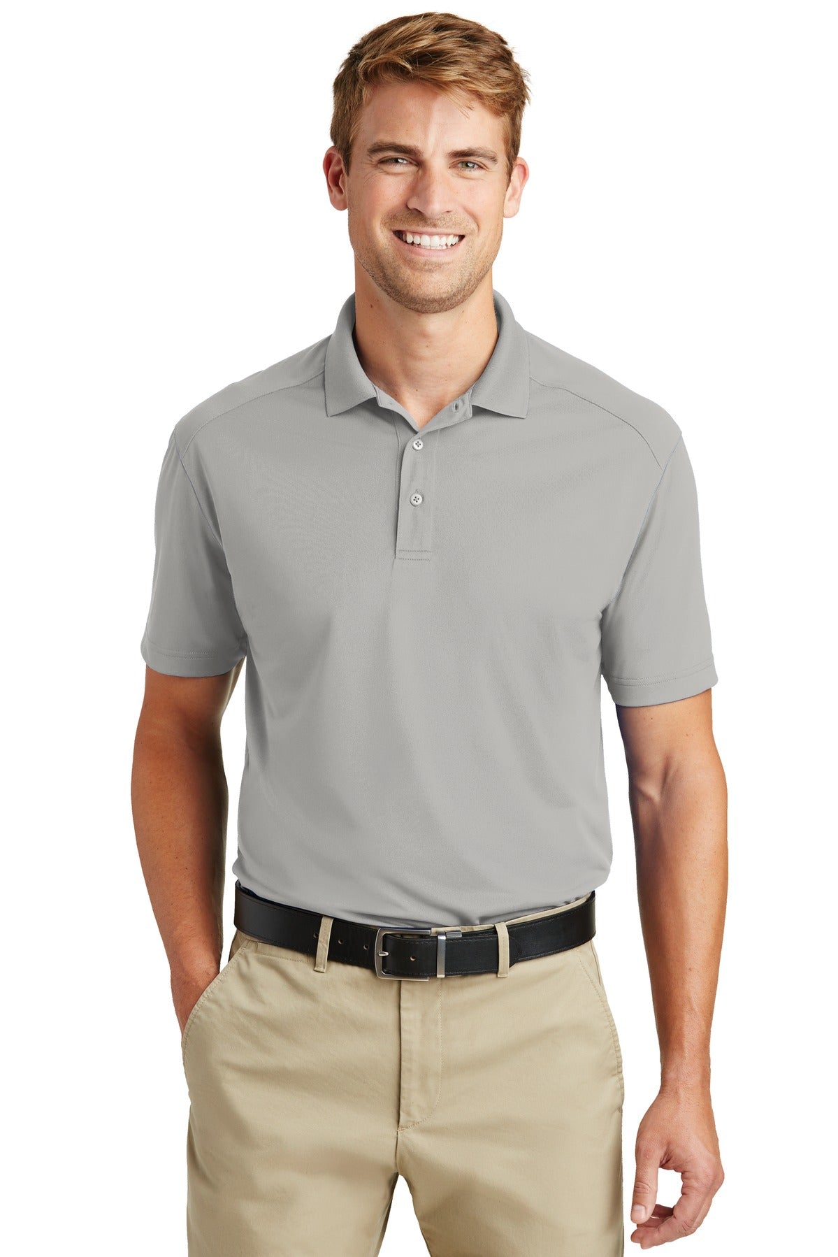 CornerStone Select Lightweight Snag-Proof Polo - Light Grey