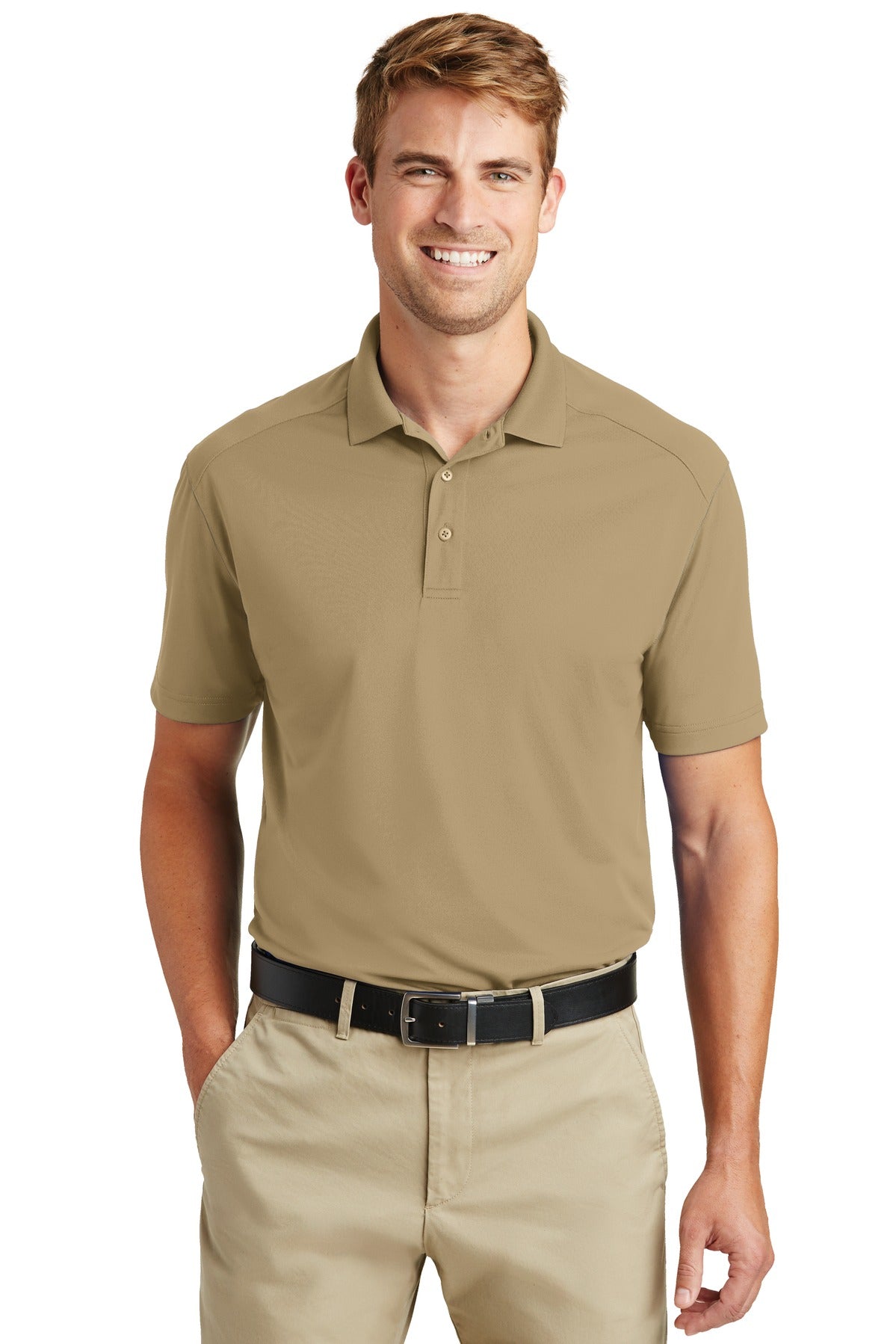 CornerStone Select Lightweight Snag-Proof Polo - Tan