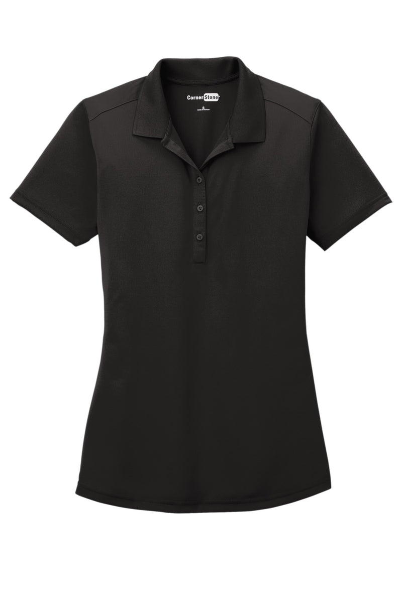 CornerStone Women's Select Lightweight Snag-Proof Polo - Black