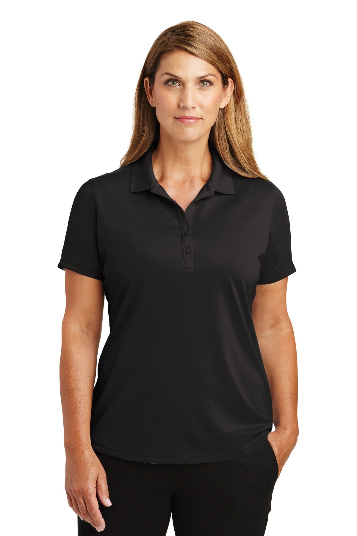 CornerStone Women's Select Lightweight Snag-Proof Polo - Black