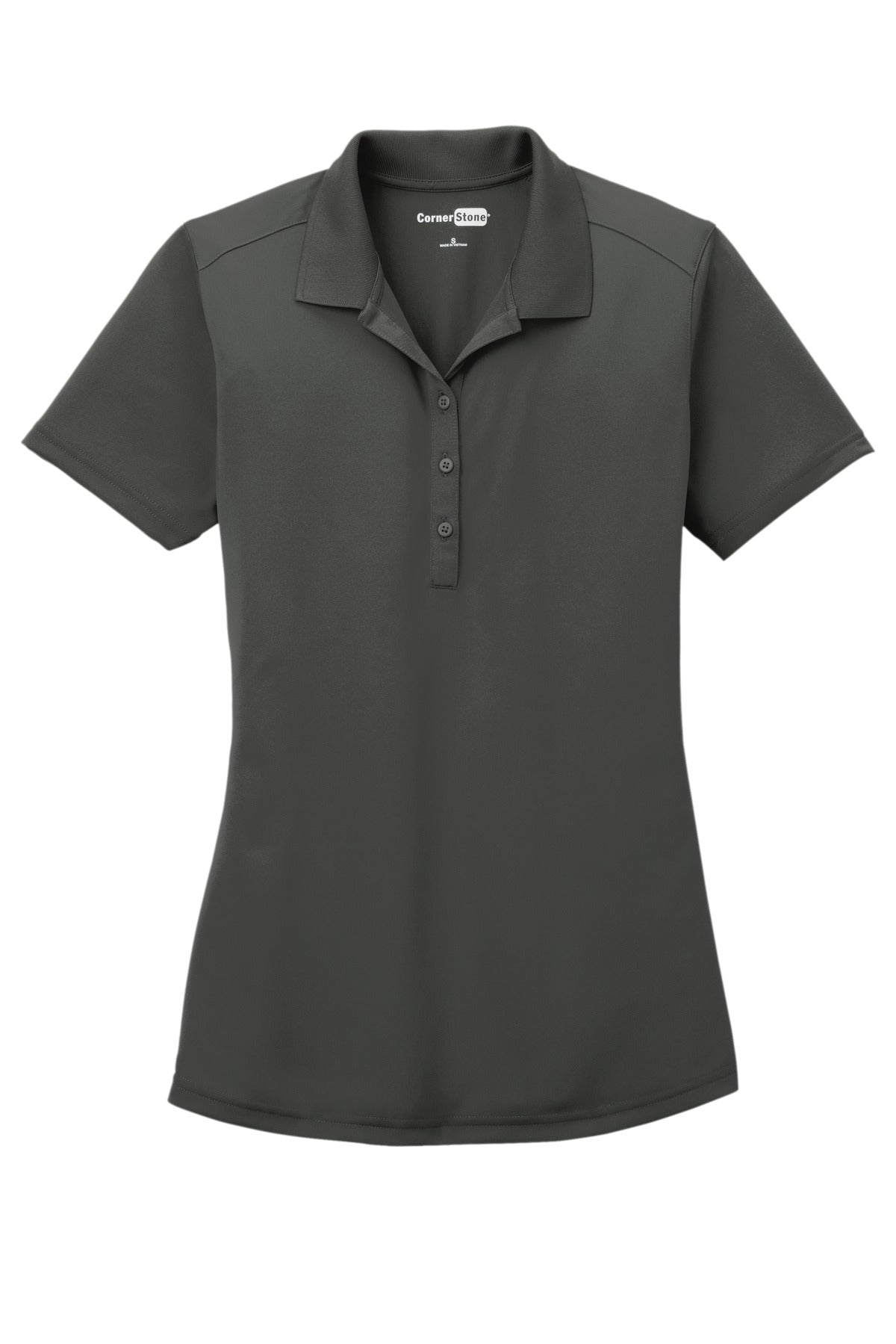 CornerStone Women's Select Lightweight Snag-Proof Polo - Charcoal