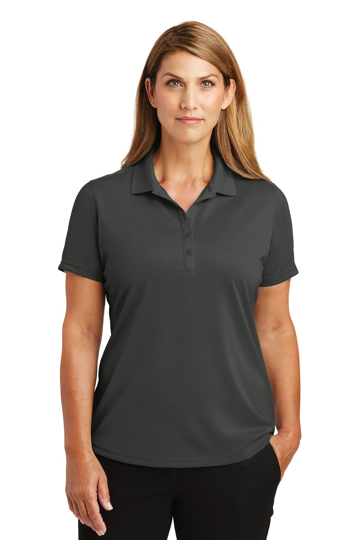 CornerStone Women's Select Lightweight Snag-Proof Polo - Charcoal