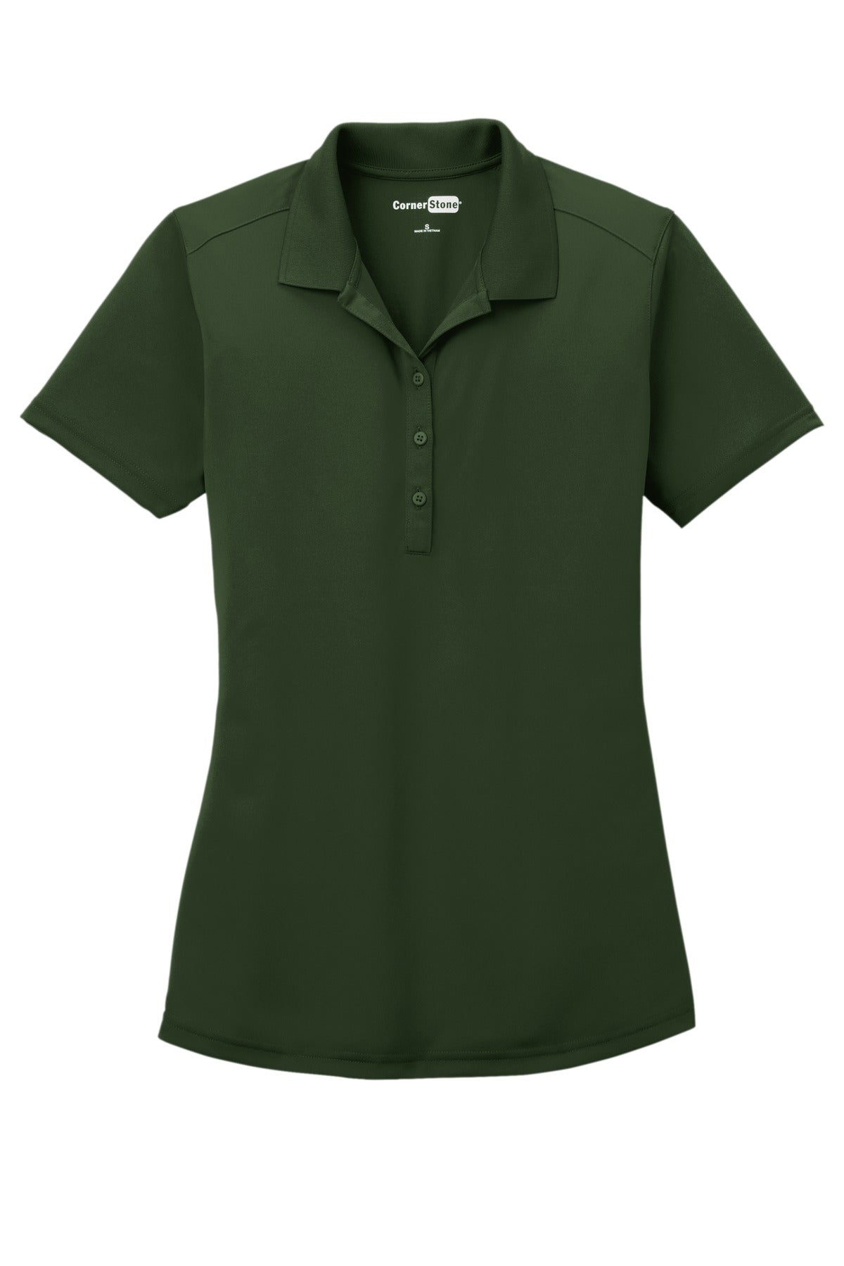 CornerStone Women's Select Lightweight Snag-Proof Polo - Dark Green