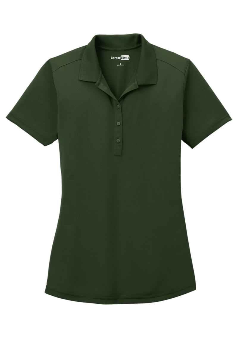 CornerStone Women's Select Lightweight Snag-Proof Polo - Dark Green