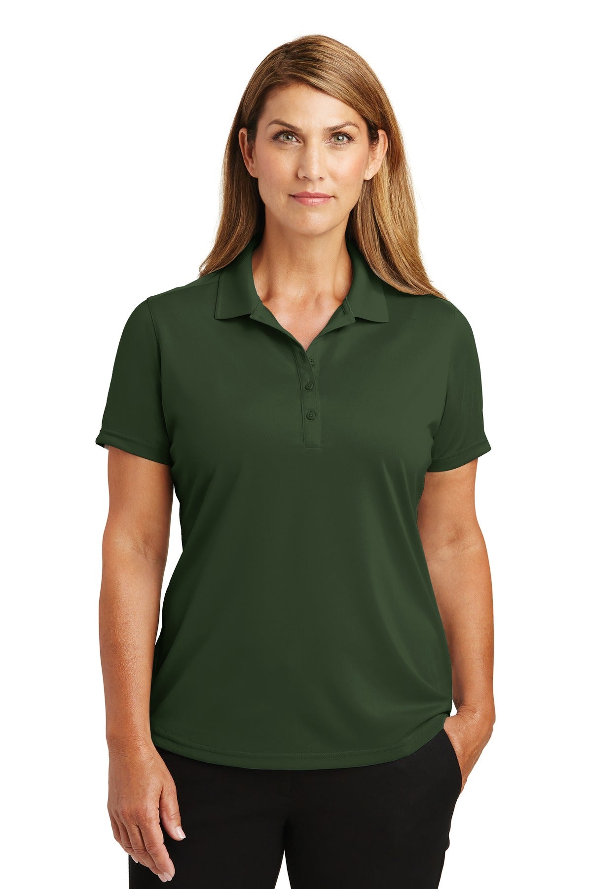 CornerStone Women's Select Lightweight Snag-Proof Polo - Dark Green