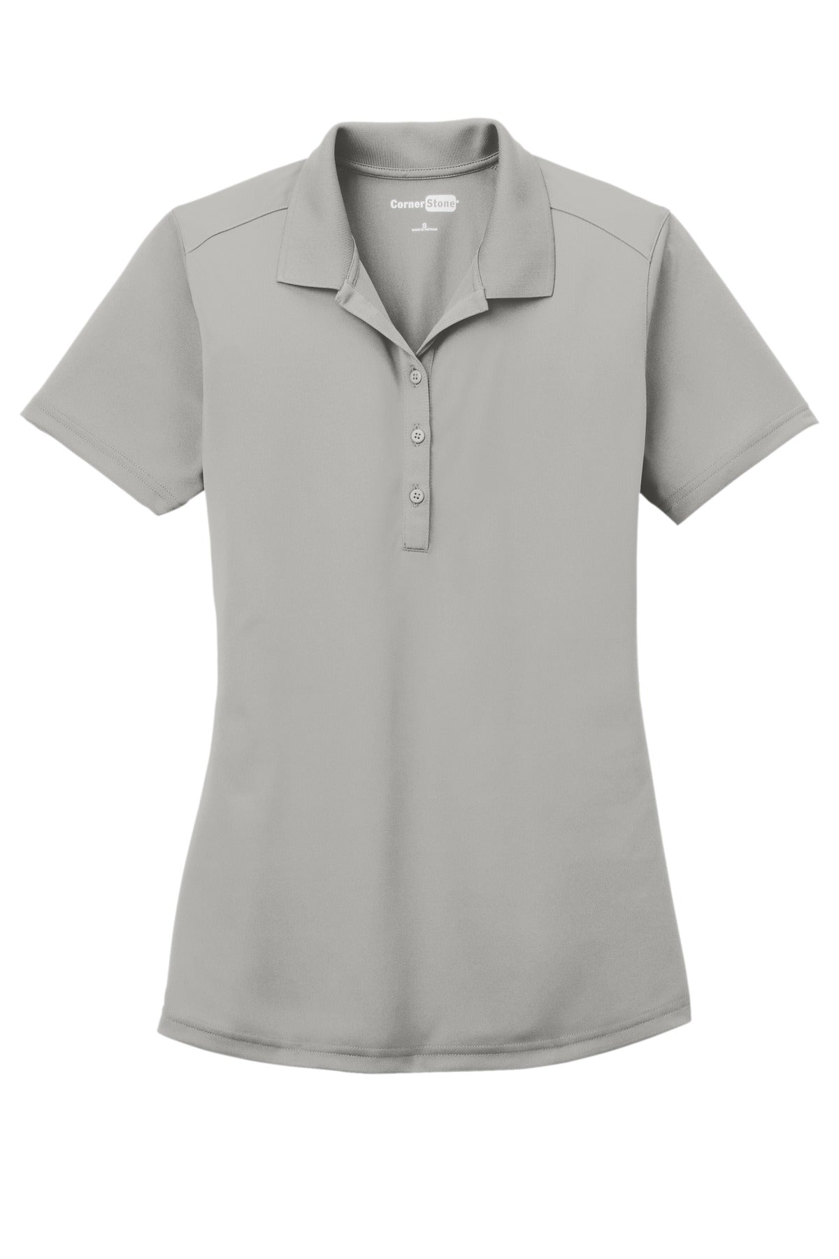 CornerStone Women's Select Lightweight Snag-Proof Polo - Light Grey