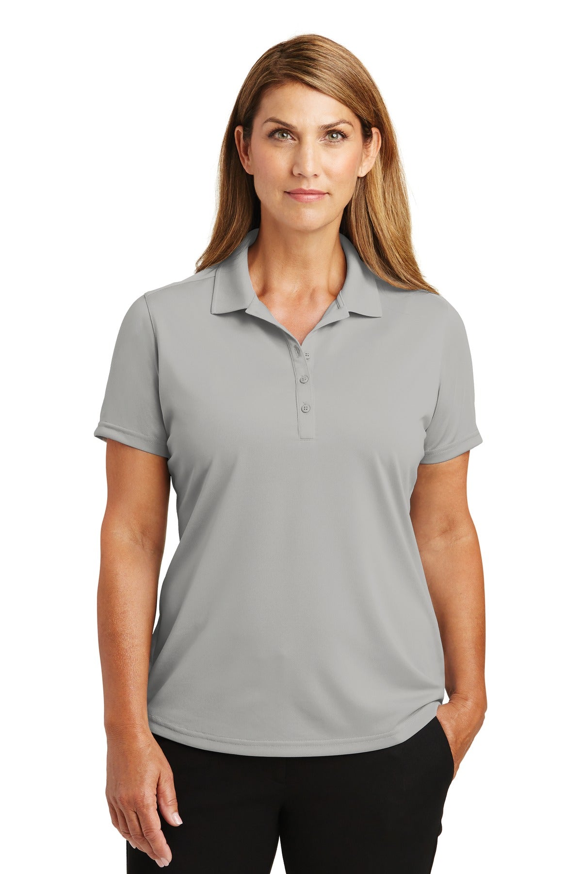 CornerStone Women's Select Lightweight Snag-Proof Polo - Light Grey