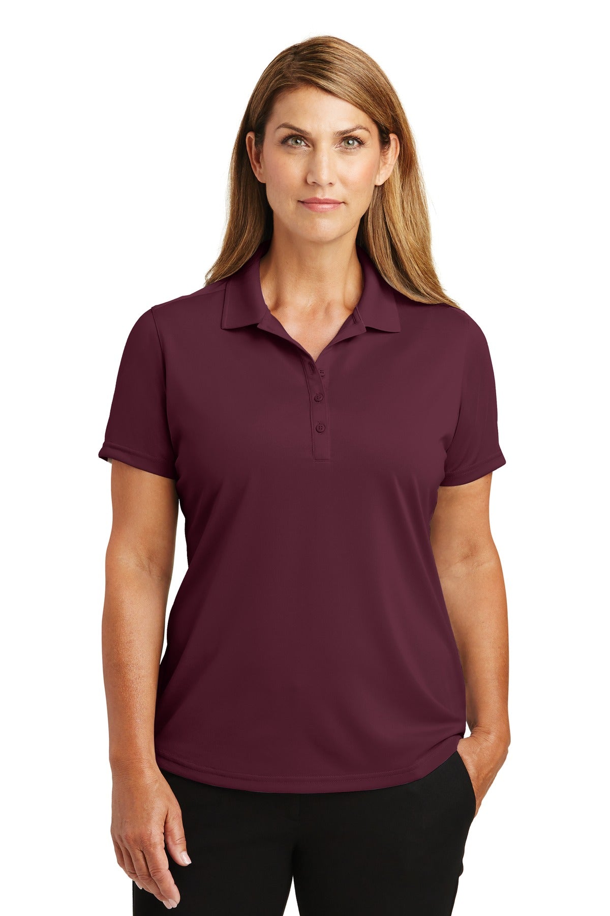 CornerStone Women's Select Lightweight Snag-Proof Polo - Maroon